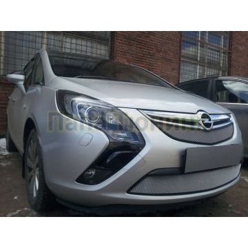 Защита радиатора Opel Zafira Tourer 2012- chrome низ