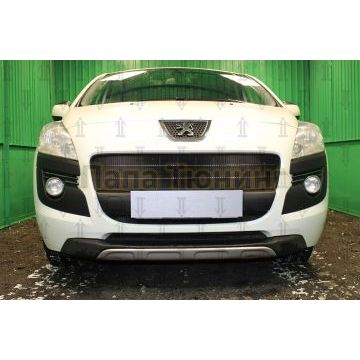 Защита радиатора Peugeot 3008 2009-2013 black середина