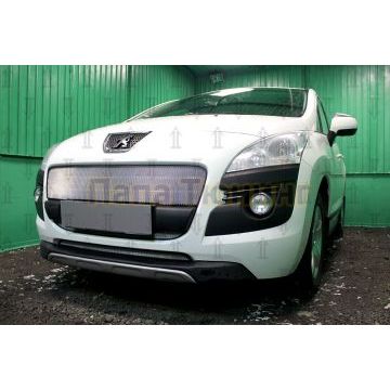 Защита радиатора Peugeot 3008 2009-2013 chrome середина