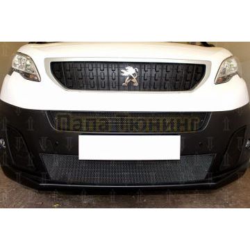 Защита радиатора Peugeot Expert 2018- (2 части) black центральные