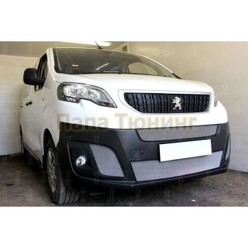 Защита радиатора Peugeot Expert 2018- (2 части) chrome центральные