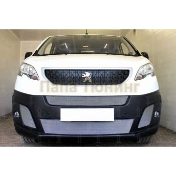 Защита радиатора Peugeot Expert 2018- (2 части) chrome центральные