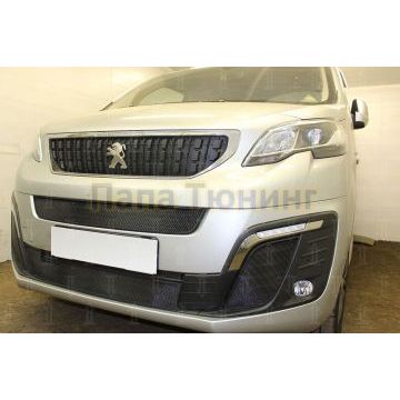 Защита радиатора Peugeot Traveller 2017- боковые black