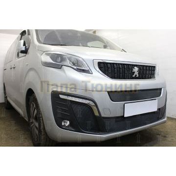 Защита радиатора Peugeot Traveller 2017- боковые black