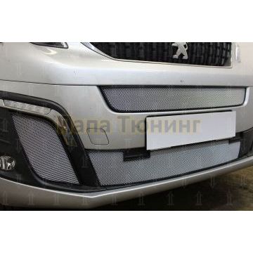 Защита радиатора Peugeot Traveller 2017- боковые chrome