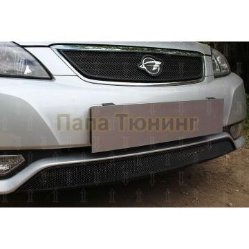 Защита радиатора Ravon Gentra 2015- black низ