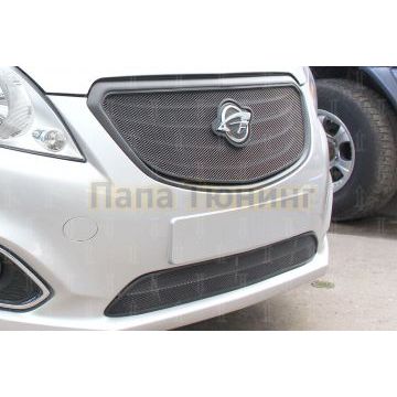 Защита радиатора Ravon R2 2016- (кроме Элеганс) black низ