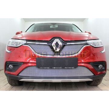 Защита радиатора Renault Arkana 2018- chrome низ