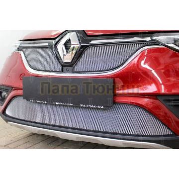 Защита радиатора Renault Arkana 2018- chrome низ