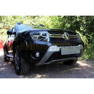 Защита радиатора Renault Duster 2015- black низ
