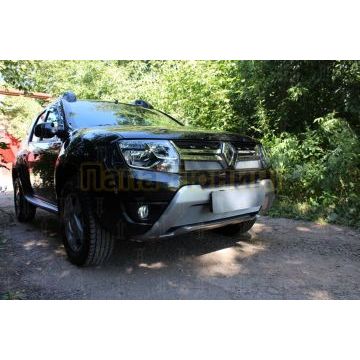 Защита радиатора Renault Duster 2015- chrome низ
