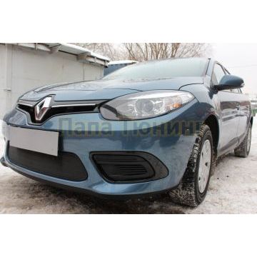 Защита радиатора Renault Fluence I 2009-2013 black низ