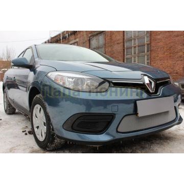 Защита радиатора Renault Fluence I 2009-2013 chrome низ