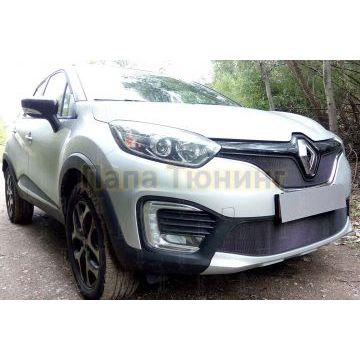 Защита радиатора Renault Kaptur 2016- black низ