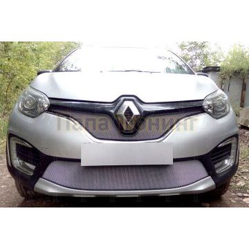Защита радиатора Renault Kaptur 2016- chrome низ