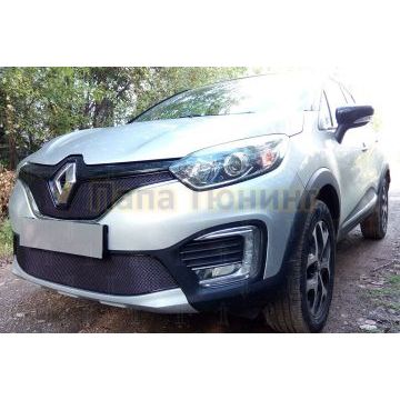 Защита радиатора Renault Kaptur 2016- black низ PREMIUM