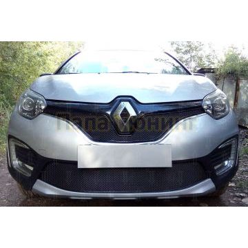 Защита радиатора Renault Kaptur 2016- black низ PREMIUM