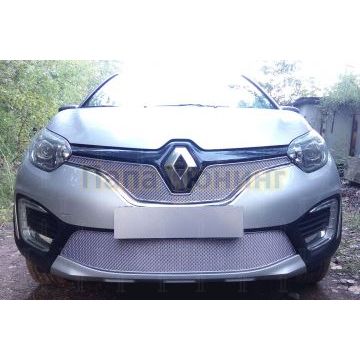 Защита радиатора Renault Kaptur 2016- chrome низ PREMIUM