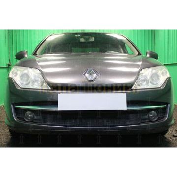 Защита радиатора Renault Laguna III (лифтбек) 2007-2011 (кроме 2.0) black