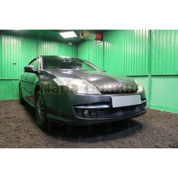 Защита радиатора Renault Laguna III (лифтбек) 2007-2011 (кроме 2.0) black