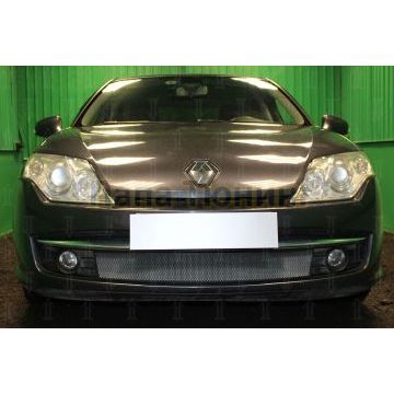 Защита радиатора Renault Laguna III (лифтбек) 2007-2011 (кроме 2.0) chrome