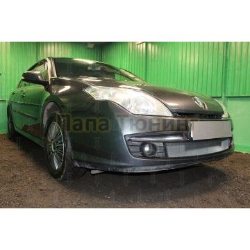 Защита радиатора Renault Laguna III (лифтбек) 2007-2011 (кроме 2.0) chrome