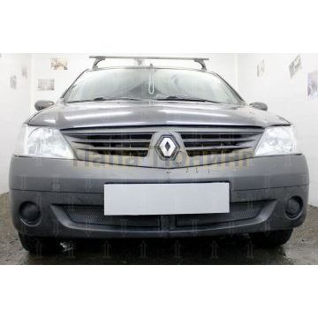 Защита радиатора Renault Logan 2004-2009 black низ