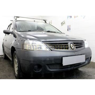 Защита радиатора Renault Logan 2004-2009 black низ