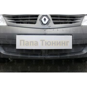 Защита радиатора Renault Logan 2004-2009 black низ