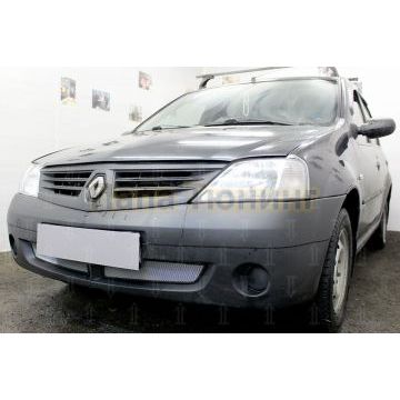 Защита радиатора Renault Logan 2004-2009 chrome низ