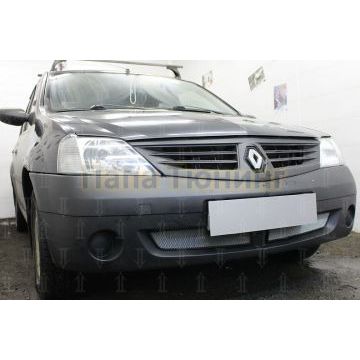 Защита радиатора Renault Logan 2004-2009 chrome низ