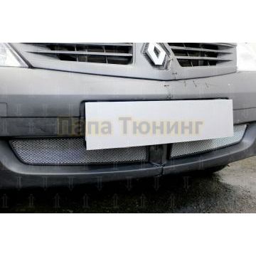 Защита радиатора Renault Logan 2004-2009 chrome низ