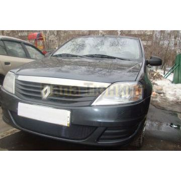 Защита радиатора Renault Logan 2010-2014 black
