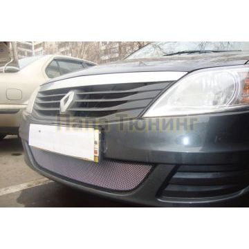 Защита радиатора Renault Logan 2010-2014 chrome