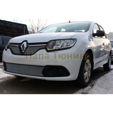 Защита радиатора Renault Logan 2018- / Renault Sandero 2018- chrome низ