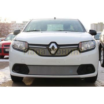 Защита радиатора Renault Logan 2018- / Renault Sandero 2018- chrome низ