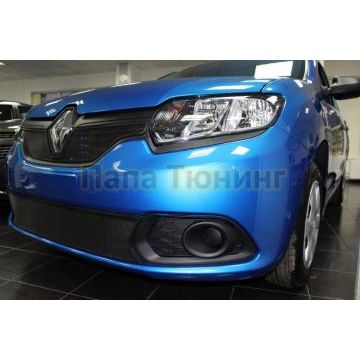 Защита радиатора Renault Logan 2018- / Renault Sandero 2018- black низ