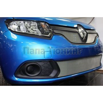 Защита радиатора Renault Logan 2018- / Renault Sandero 2018- chrome низ