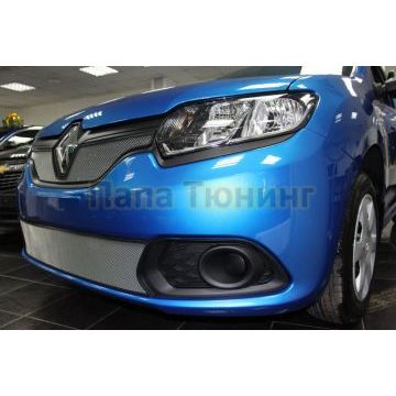 Защита радиатора Renault Logan 2018- / Renault Sandero 2018- chrome низ