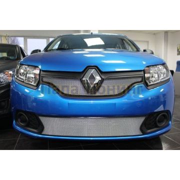 Защита радиатора Renault Logan 2018- / Renault Sandero 2018- chrome низ