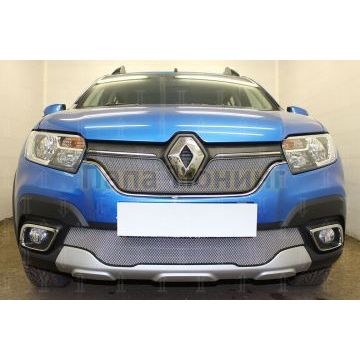 Защита радиатора Renault Logan Stepway 2018- / Renault Sandero Stepway 2018- chrome низ