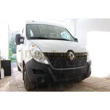 Защита радиатора Renault Master 2014- black низ