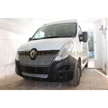 Защита радиатора Renault Master 2014- chrome низ