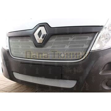 Защита радиатора Renault Master 2014- chrome верх