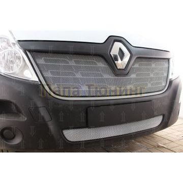 Защита радиатора Renault Master 2014- chrome низ
