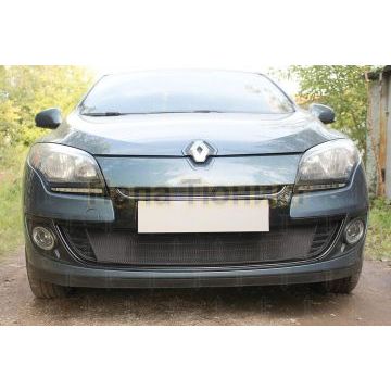 Защита радиатора Renault Megane III (рестайлинг 1) 2012-2014 black низ