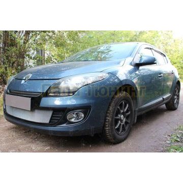 Защита радиатора Renault Megane III (рестайлинг 1) 2012-2014 chrome низ