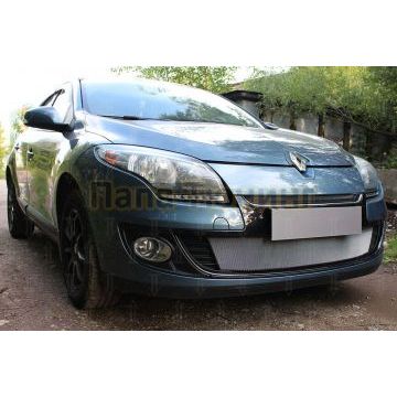 Защита радиатора Renault Megane III (рестайлинг 1) 2012-2014 chrome низ
