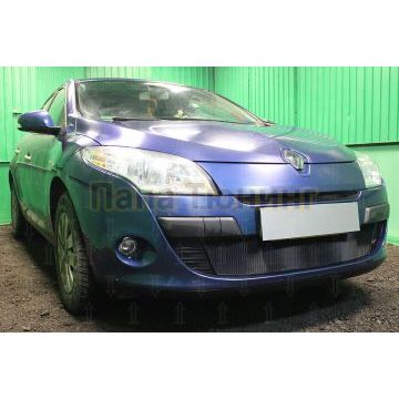 Защита радиатора Renault Megane III 2009-2012 black низ