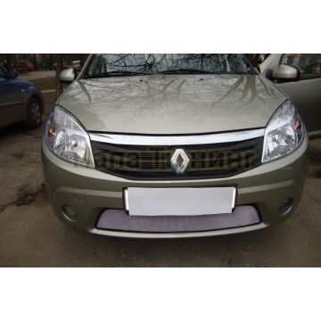 Защита радиатора Renault Sandero 2010-2014 chrome